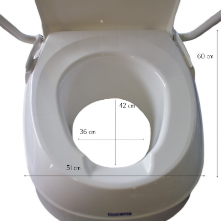 Elevador WC con Reposabrazos Abatibles