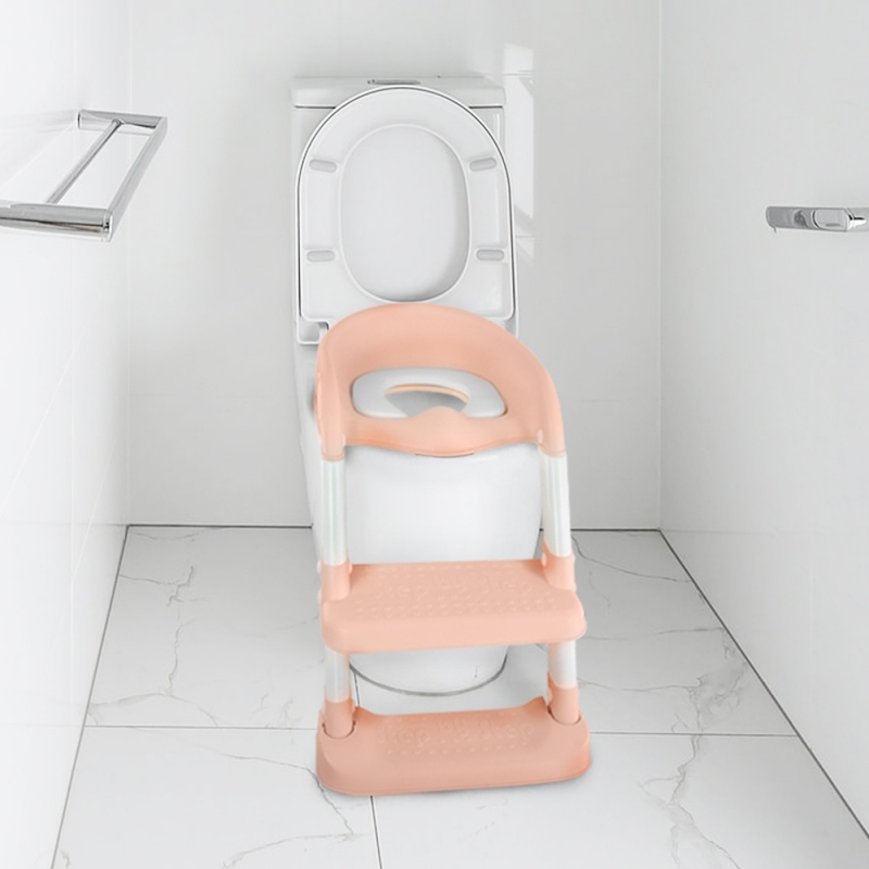 Mobiclinic Asiento de inodoro infantil modelo Lala Adaptador WC para niños  con escalera Regulable Plegable para niños/as entre 1-8 años