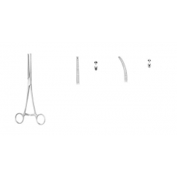 Pinza hemostática recta con...