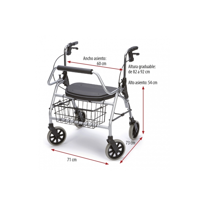 Andador rollator maxi