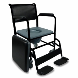 Silla WC, Con tapa, Altura regulable, Reposabrazos, Conteras  antideslizantes, Arroyo