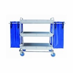 Servierwagen aus Edelstahl,...