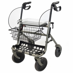 Gehhilfe | Stahl | 4 Räder...