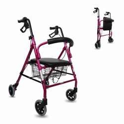 Déstockage - Sitzkissen und Rückenpolster, rosa zu Rollator Active