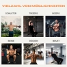 Mobiclinic Fitness, Verstelbare halters, 2-in-1, ExtenFit, Van 2 tot 20 kg, Inclusief halters en een gevoerde verlengstang, Antislipmoeren, Staal, Home Gym