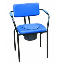 Chaise percée avec dossier...