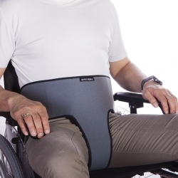 Ceinture de maintien périnéal pour fauteuil roulant | Gris | Mobiclinic Talla 1 (94-182 cm)