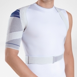 Bauerfeind Bandage d'épaule | Soulage la douleur | Respirable | Titane | Différentes tailles | OmoTrain T3 (26-29)