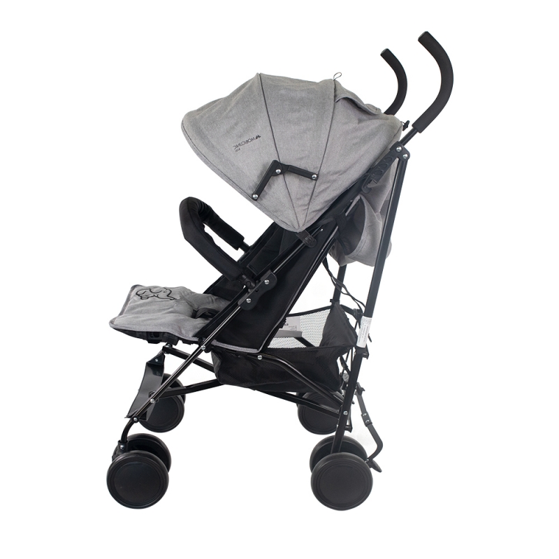 Poussette bébé enfant 2 en 1 avec la Ceinture de sécurité 5 Points Pliable  Ultra compacte, 81x47,5x104cm, Gris - Costway