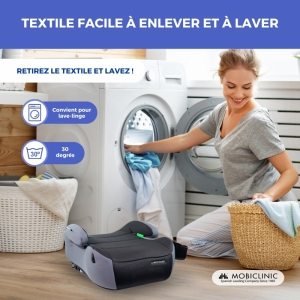 Réhausseur Enfant Carkids Alex I-Size - Norme R129 - Pour Enfants 125-150 Cm - Léger Et Confortable - Housse Lavable
