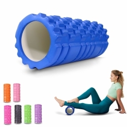 Rouleau de massage | Caoutchouc mousse | 14x33cm | Polyvalent | Léger | Prévient les blessures | Orange | FitRoller | Mobiclinic Azul