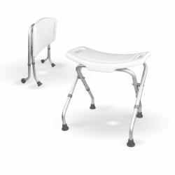 Tabouret de douche blanc |...