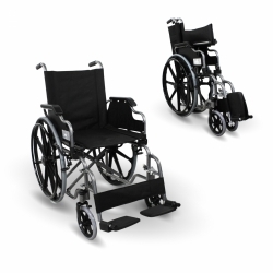 Fauteuil roulant pliant | Accoudoirs pliants | Grandes roues | Orthopédique | Premium | Giralda | Mobiclinic Largeur du siège 46 cm