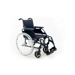 Fauteuil roulant pliable | Chaise roulante pliante | Breezy Premium (ancien 250) | Avec roues de 24" | En sélénium gris Asiento de 52 cm