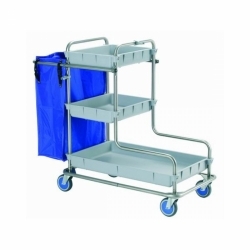 Carrello con 3 vassoi, in...