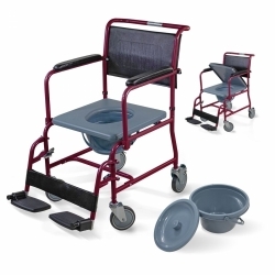 Sedia a rotelle con WC |...