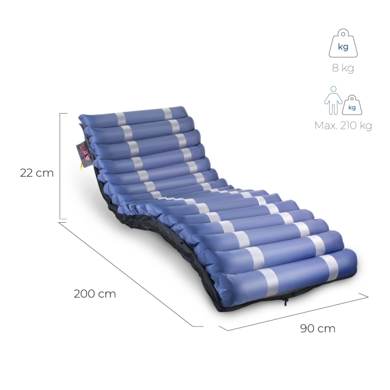 Materasso antidecubito ad aria, Con compressore, TPU Nylon