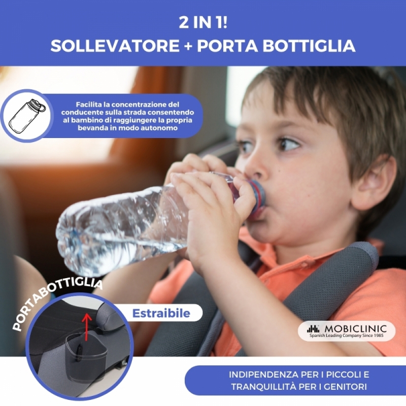 Rialzo auto per bambini, i-Size, 125-150 cm, Comodo