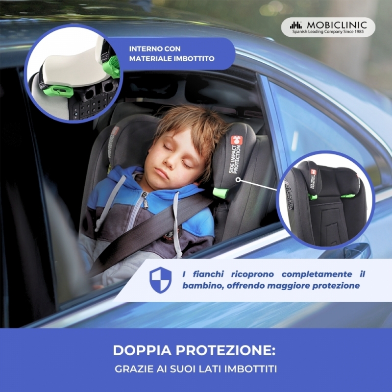 Seggiolino auto, IsoFix, I-Size, 100-150 cm, 10 posizioni