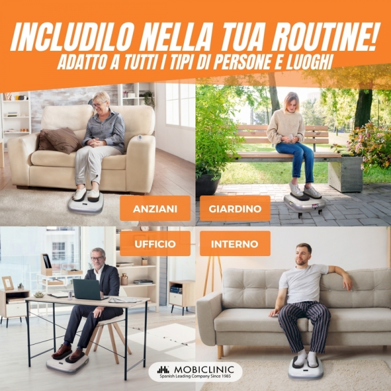 Attrezzo Gambe Telecomando NK Esercitatore Elettrico Gambe - 5 Velocità Regolabili Con Telecomando - Per Casa E Ufficio Esercizio Passivo Circolazione