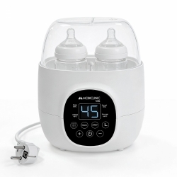 Scalda biberon doppio | 6 in 1 | Sterilizzatore | Temperatura regolabile | Programmabile | Compatto | Bibidu | Mobiclinic
