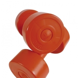 Set di 2 manubri pesi in vinile, per allenamento in casa o in palestra, resistenti e durevoli 3 Kg