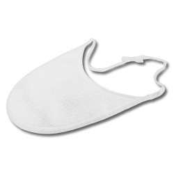 Bavaglino per tracheostomia | 21x23 cm |10 unità | Colore bianco