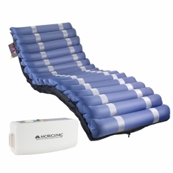 Materasso antidecubito ad aria| Con compressore | Varie larghezze| 17 celle | TPU Nylon| Blu| Mobi 3 | Mobiclinic 90 cm di larghezza