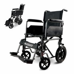 Sedia a rotelle pieghevole |Ruote piccole | Poggiapiedi estraibili | S230 Sevilla| TOP| Mobiclinic Sedile 46 cm