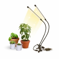 Lampada per coltivazione | LED | 6000K| Nero|Growflex x2| Mobiclinic 2 teste