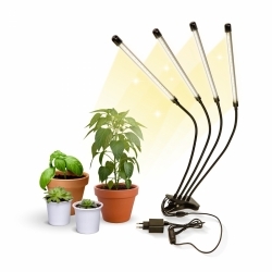 Lampada per coltivazione | LED | 6000K| Nero|Growflex x2| Mobiclinic 4 teste