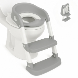 Seduta WC per bambini | Confortevole | Sicuro | Con scaletta | Antiscivolo | Regolabile | Pieghevole | Lala | Mobiclinic