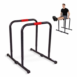 Barre parallele | Regolabili 79-89 cm | Schiuma antiscivolo | Piedini in gomma | Acciaio | Gemelle | Mobiclinic